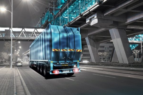 TOP LOADING GARBAGE SEMI TRAILER - 66 m3 